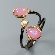 Handmade! Кольцо. Натуральный звездчатый рубин. Серебро 925. К1017