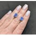 Сережки. Натуральний танзаніт. Срібло 925. С4990