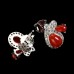 Сережки. Натуральний корал. Срібло 925. С5237