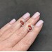 Сережки. Натуральний корал. Срібло 925. С5237