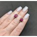 Сережки. Натуральний рубін і шпінель. Срібло 925. С5479