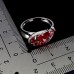 Каблучка. Натуральний рубін. Срібло 925. К5500