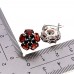 Сережки. Натуральний гранат і шпінель. Срібло 925. С5501