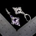 Сережки. Натуральний аметист. Срібло 925. С5504