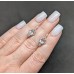 Сережки. Натуральний морганіт. Срібло 925. С5509