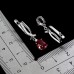Сережки. Натуральний рубін. Срібло 925. С5532