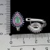 Сережки. Натуральний смарагд, сапфір і рубін. Срібло 925. С5580