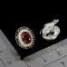Сережки. Натуральний рубін і шпінель. Срібло 925. С5592