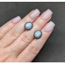 Сережки. Натуральний ларімар і шпінель. Срібло 925. С5683