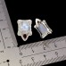 Сережки. Натуральний місячний камінь і гранат. Срібло 925. С5694