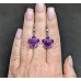 Сережки. Натуральний аметист. Срібло 925. С5752