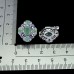 Сережки. Натуральний смарагд і танзаніт. Срібло 925. С5770