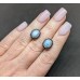 Сережки. Натуральний ларімар і шпінель. Срібло 925. С5779