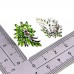 Сережки. Натуральний хром діопсид і аметист. Срібло 925. С5877
