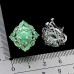 Сережки. Натуральний смарагд. Срібло 925. С5896
