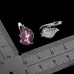 Сережки. Натуральний рубін. Срібло 925. С5916