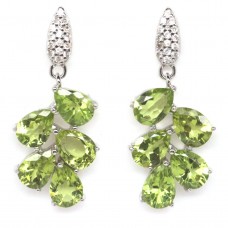 Сережки. Натуральний перидот. Срібло 925. С5952 Сережки. Натуральний перидот. Срібло 925. С5952