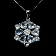 Підвіска. Натуральний топаз. Срібло 925. П5962