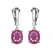 Сережки. Натуральний рубін. Срібло 925. С5964 Сережки. Натуральний рубін. Срібло 925. С5964