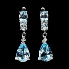 Сережки. Натуральний топаз. Срібло 925. С5984