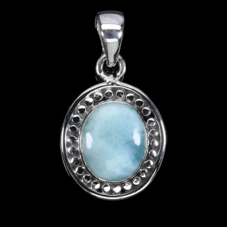 Підвіска. Натуральний ларімар. Срібло 925. П5994