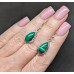 Сережки. Натуральний малахіт. Срібло 925. С5996