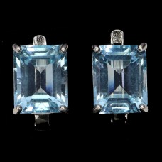 Сережки. Натуральний топаз. Срібло 925. С5997