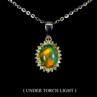 Підвіска. Натуральний опал. Срібло 925. П6000