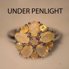 Каблучка. Натуральний опал. Срібло 925. К6021