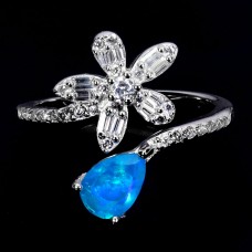 Каблучка. Натуральний опал. Срібло 925. К6028