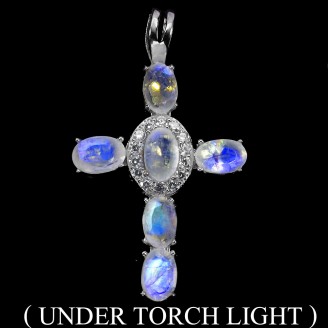 Підвіска. Натуральний місячний камінь. Срібло 925. П6031