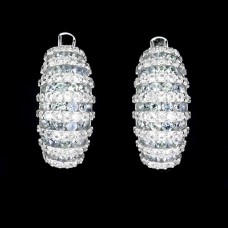 Сережки. Натуральний сапфір і топаз. Срібло 925. С6035 Сережки. Натуральний сапфір і топаз. Срібло 925. С6035