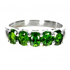 Каблучка. Натуральний хром діопсид. Срібло 925. К6062 Каблучка. Натуральний хром діопсид. Срібло 925. К6062