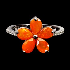 Каблучка. Натуральний опал. Срібло 925. К6072 Каблучка. Натуральний опал. Срібло 925. К6072