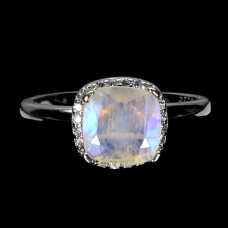 Каблучка. Натуральний місячний камінь. Срібло 925. К6074 Каблучка. Натуральний місячний камінь. Срібло 925. К6074