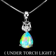 Підвіска. Натуральний опал і топаз. Срібло 925. П6084