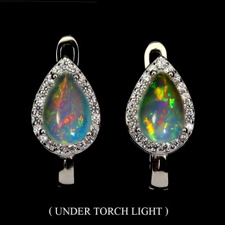 Сережки. Натуральний опал. Срібло 925. С6092