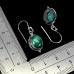Сережки. Натуральний малахіт. Срібло 925. С6107