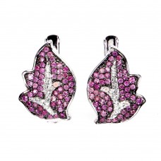 Сережки. Натуральний сапфір і топаз. Срібло 925. С6111