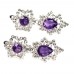 Сережки. Натуральний аметист. Срібло 925. С6117