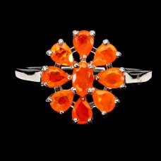 Каблучка. Натуральний опал. Срібло 925. К6129