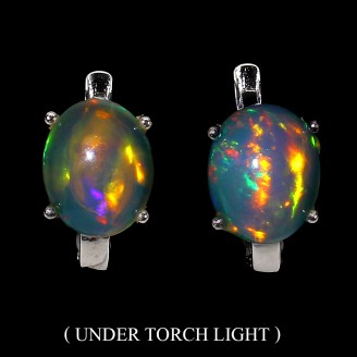 Сережки. Натуральний опал. Срібло 925. С6152