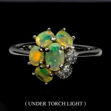 Каблучка. Натуральний опал. Срібло 925. К6156