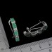 Сережки. Натуральний смарагд. Срібло 925. С6161