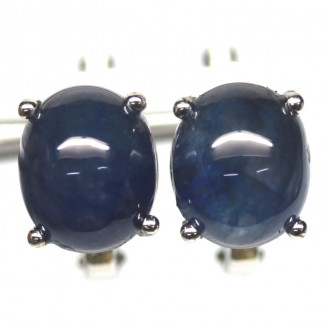 Сережки. Натуральний сапфір. Срібло 925. С6176