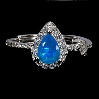 Каблучка. Натуральний опал. Срібло 925. К6186