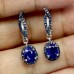 Сережки. Натуральний сапфір. Срібло 925. С6199