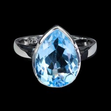 Каблучка. Натуральний топаз. Срібло 925. К6222