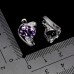 Сережки. Натуральний аметист. Срібло 925. С6228