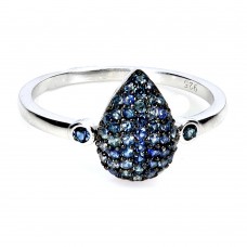 Каблучка. Натуральний сапфір. Срібло 925. К6237